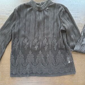 Bar III Black Textured Top